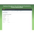 Employee working Time Setting